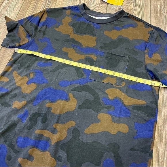 Phillip Lim Camo Shirt NWT Target Small Blue Green Brown - Picture 7 of 9